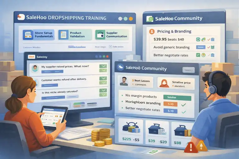 An informative illustration about How to Dropship With SaleHoo Using Its Education Tools