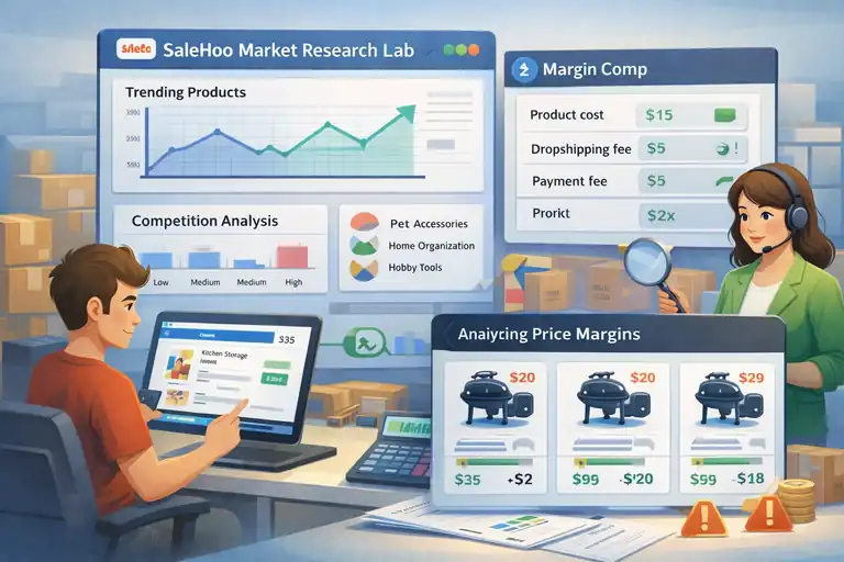 An informative illustration about How to Dropship With SaleHoo for Product Research