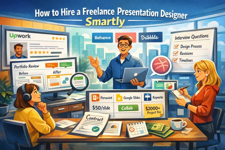 You are currently viewing How to Hire a Freelance Presentation Designer Smartly