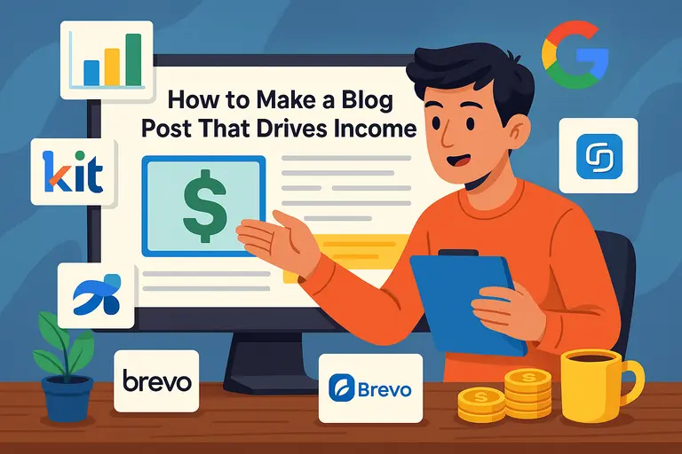 An informative illustration about How to Make a Blog Post That Drives Income