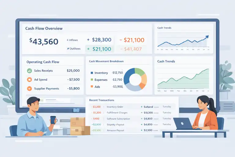Ecommerce Bookkeeping Tips That Keep Cash Flow Clean An informative illustration about Monitor Cash Flow Reports Weekly For Smarter Decisions