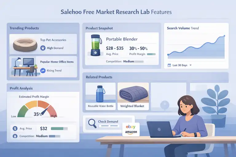 Salehoo Directory Free: What You Can Access Without Paying An informative illustration about Salehoo Free Market Research Lab Features
