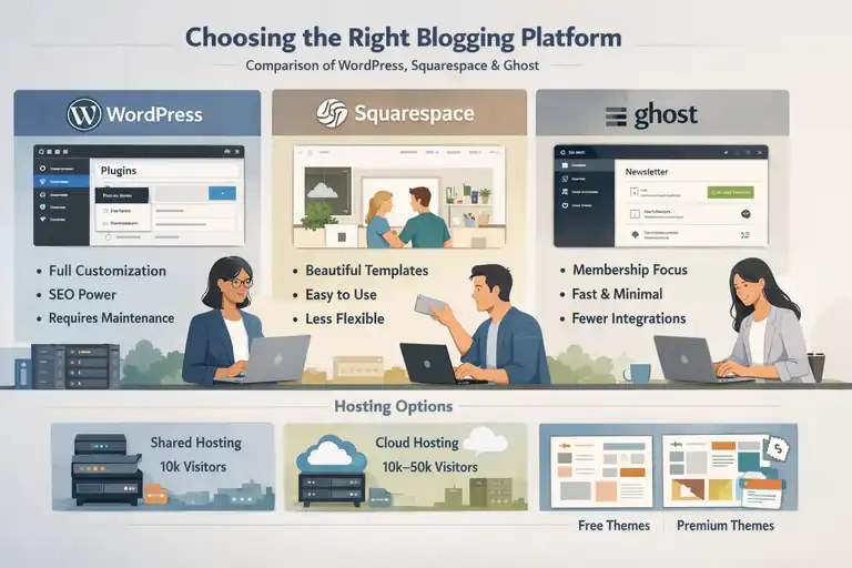 An informative illustration about Selecting A Blogging Platform That Supports Long-Term Growth
