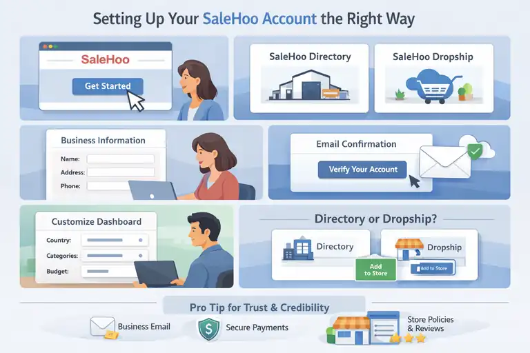 An informative illustration about Setting Up Your SaleHoo Account the Right Way