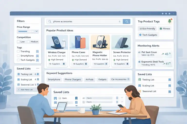 How the Salehoo Catalog Helps You Spot Winning Items Quickly An informative illustration about Speeding Up Product Discovery With Salehoo’s Smart Tools