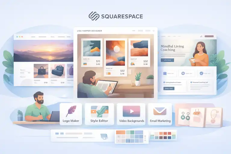 An informative illustration about Squarespace: The Stylish Choice For Creators And Professionals