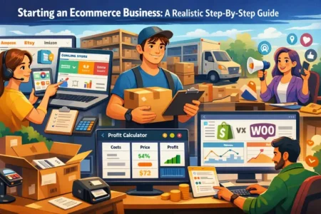 Read more about the article Starting an Ecommerce Business: A Realistic Step-By-Step Guide