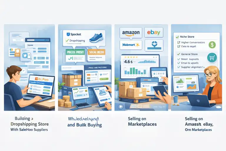 An informative illustration about Ways People Actually Make Money Using SaleHoo