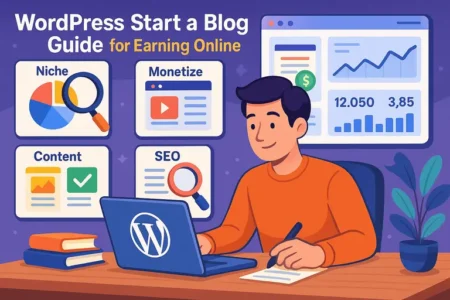 Read more about the article WordPress Start a Blog Guide for Earning Online