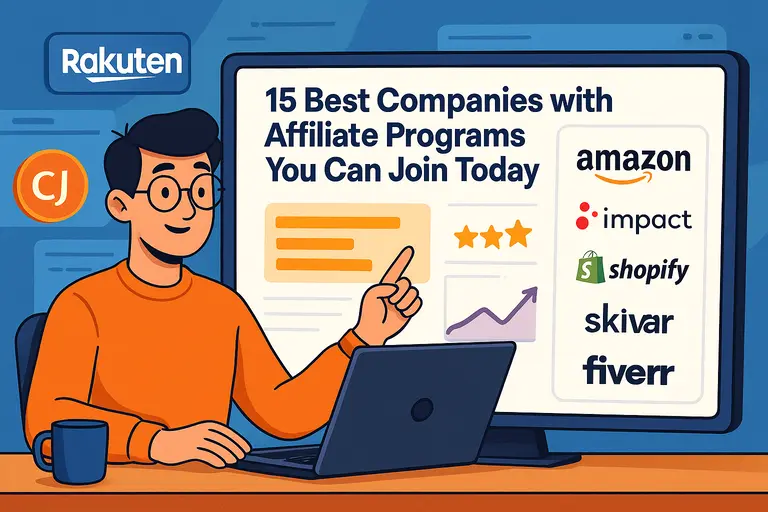 An informative illustration about 15 Best Companies with Affiliate Programs You Can Join Today