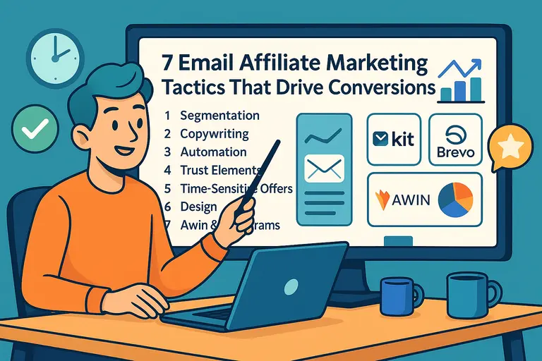 An informative illustration about 7 Email Affiliate Marketing Tactics That Drive Conversions