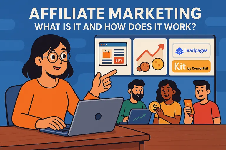 An informative illustration about Affiliate Marketing What Is It and How Does It Work?