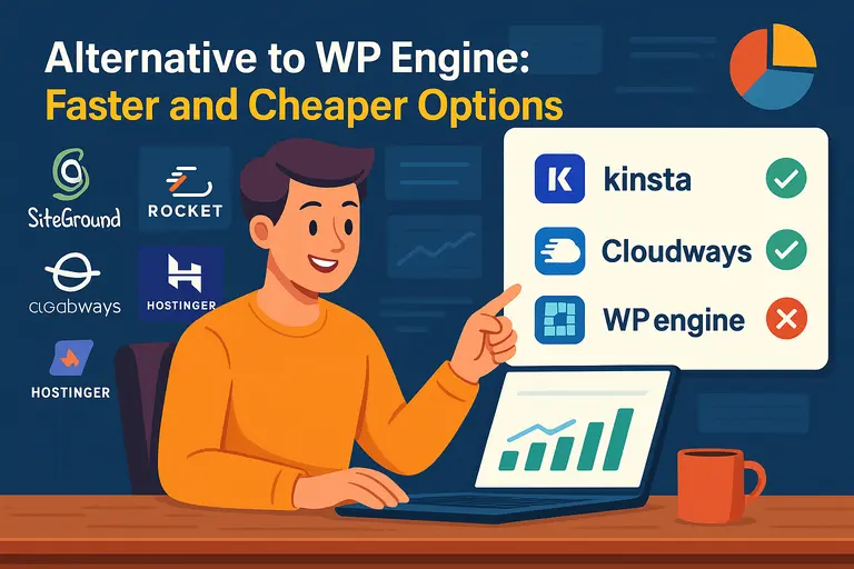 An informative illustration about Alternative to WPEngine: Faster and Cheaper Options