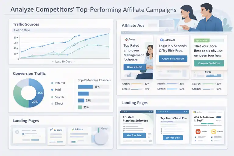 An informative illustration about Analyze Competitors’ Top-Performing Affiliate Campaigns