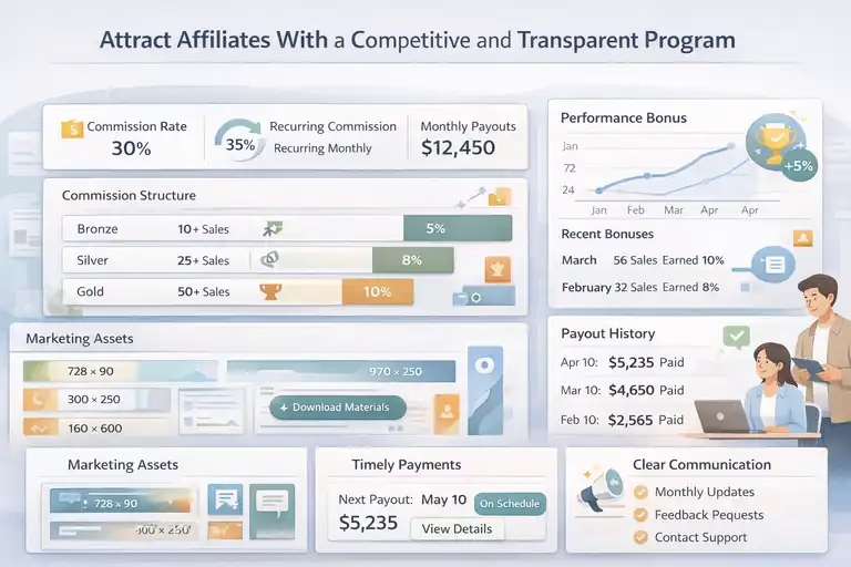 An informative illustration about Attract Affiliates With a Competitive and Transparent Program