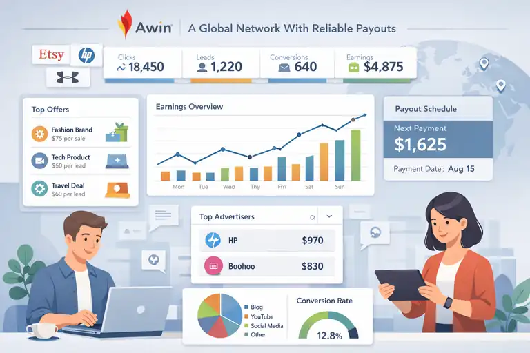 An informative illustration about Awin – A Global Network With Reliable Payouts