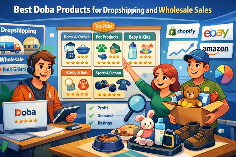 An informative illustration about Best Doba Products for Dropshipping and Wholesale Sales