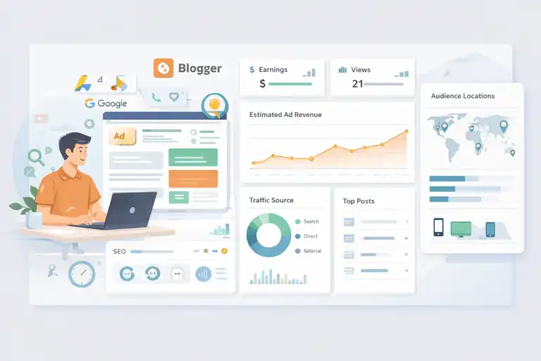 An informative illustration about Blogger – Simplest Option for Passive Ad Revenue