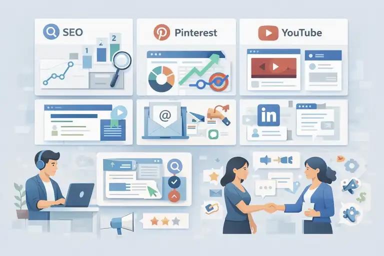 An informative illustration about Build Traffic Through Smart Marketing Strategies