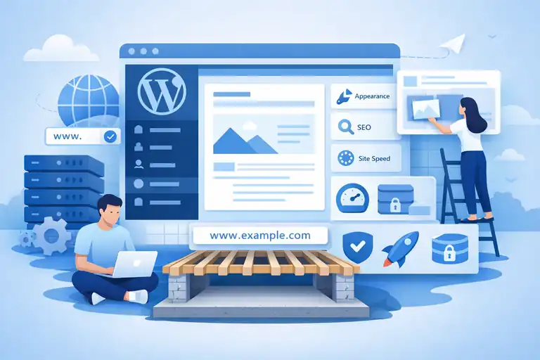 An informative illustration about Build a Strong Blog Foundation From the Start