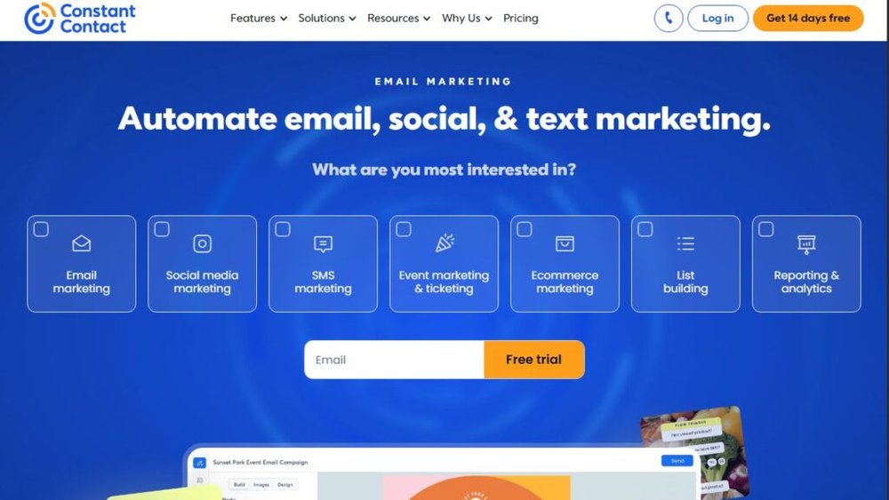 Best Email Marketing Services for Small Business Constant Contact screenshot