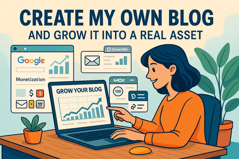 An informative illustration about Create My Own Blog and Grow It Into a Real Asset