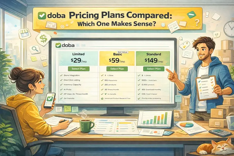 An informative illustration about Doba Pricing Plans Compared: Which One Makes Sense?