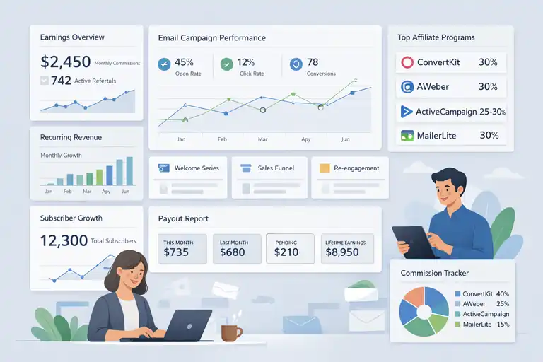 An informative illustration about Email Marketing Software With Recurring Commissions