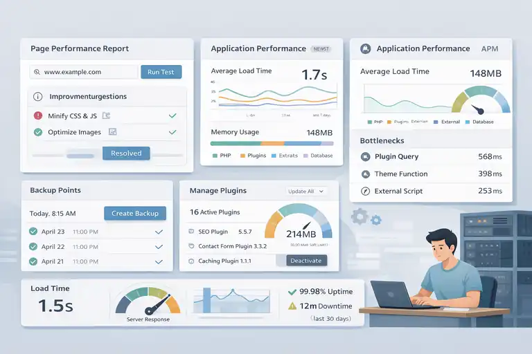 An informative illustration about Enhancing Site Performance With WP Engine Tools