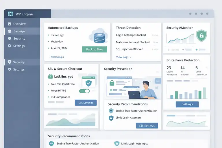 An informative illustration about Enhancing Store Security And Reliability On WP Engine