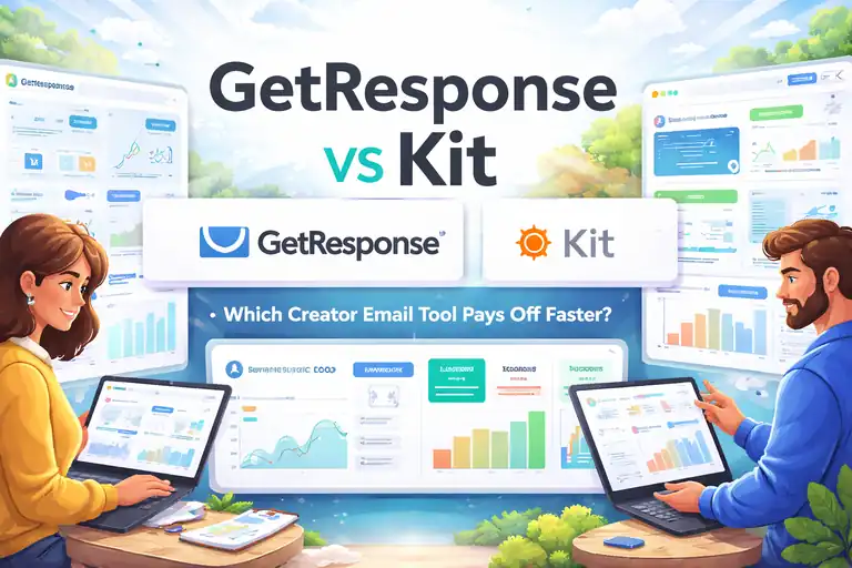 An informative illustration about GetResponse Vs Kit: Which Creator Email Tool Pays Off Faster?