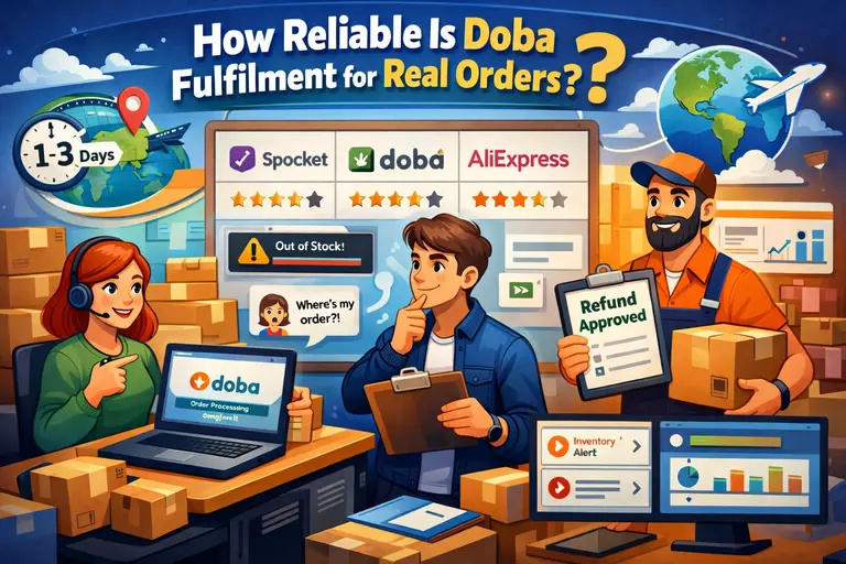 An informative illustration about How Reliable Is Doba Fulfillment for Real Orders?