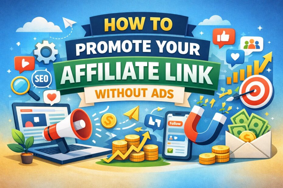 An informative illustration about How To Promote Your Affiliate Link Without Ads