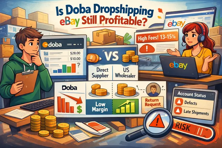 An informative illustration about Is Doba Dropshipping eBay Still Profitable?