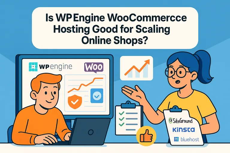 An informative illustration about Is WPengine WooCommerce Hosting Good for Scaling Online Shops?