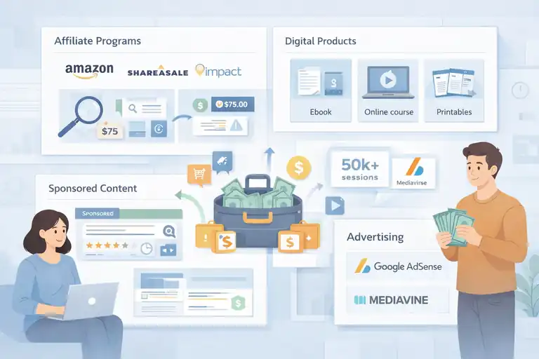 An informative illustration about Monetizing Your Blog With Proven Revenue Strategies