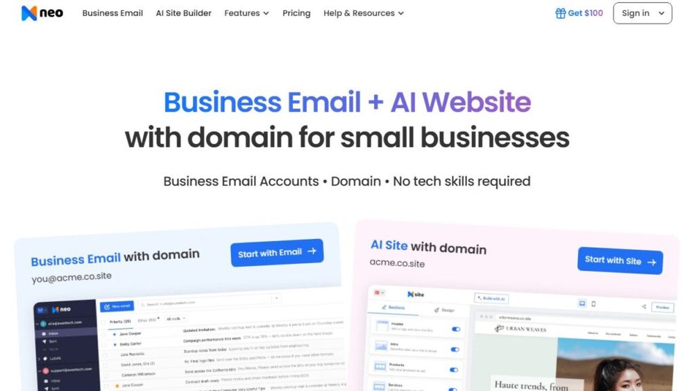 Best Email Marketing Services for Small Business Neo Mail screenshot