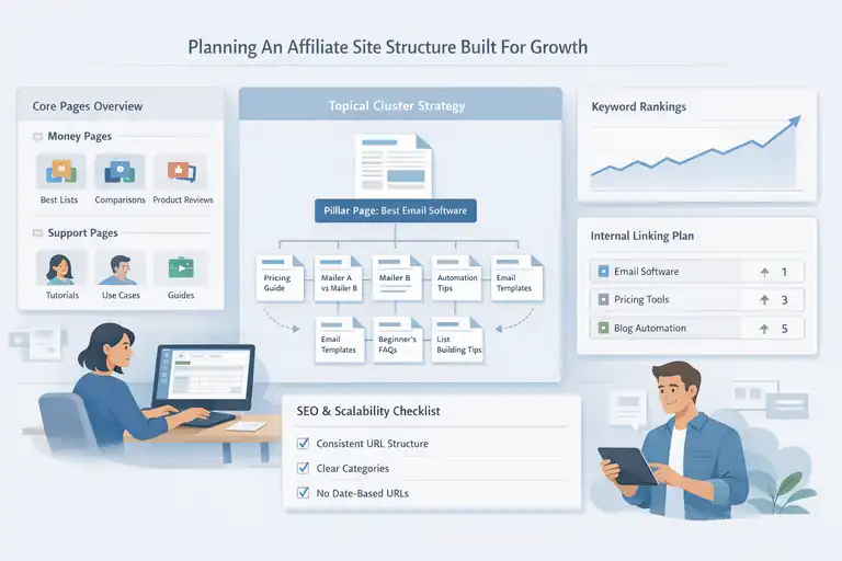 An informative illustration about Planning An Affiliate Site Structure Built For Growth