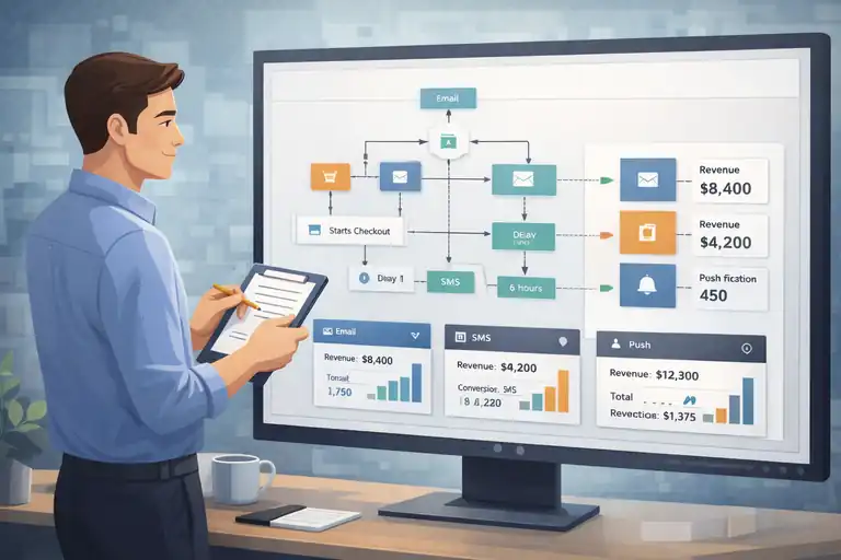GetResponse Vs Omnisend: Best Ecommerce Email Flow Builder An informative illustration about SMS And Omnichannel Flow Capabilities