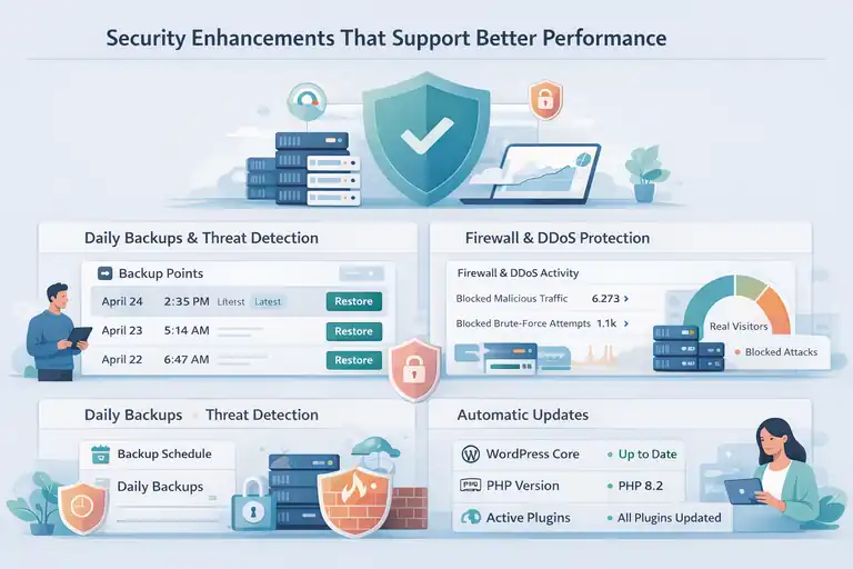 An informative illustration about Security Enhancements That Support Better Performance