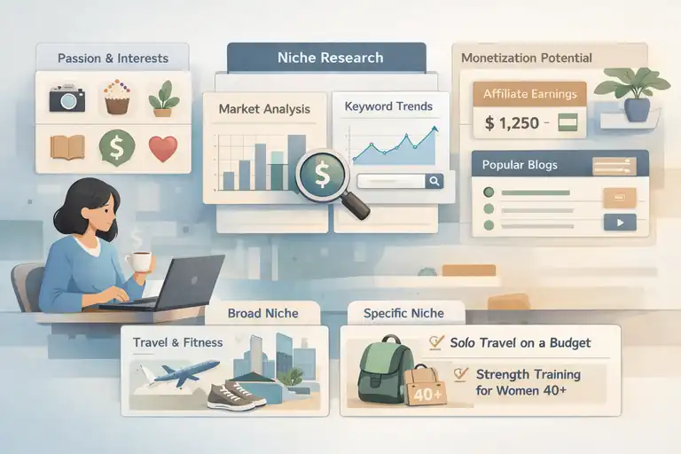 An informative illustration about Select A Profitable Blog Niche That Fits You