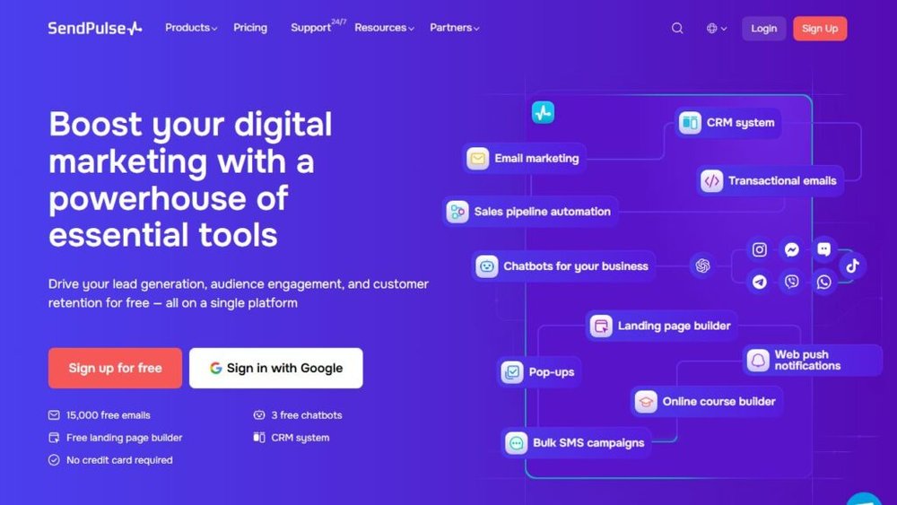 Best Email Marketing Services for Small Business SendPulse screenshot