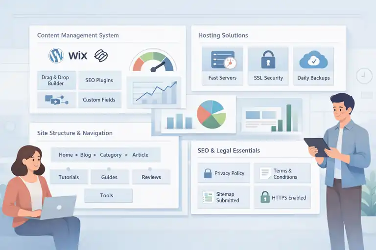 An informative illustration about Setting Up Your Blog Platform And Essential Foundations