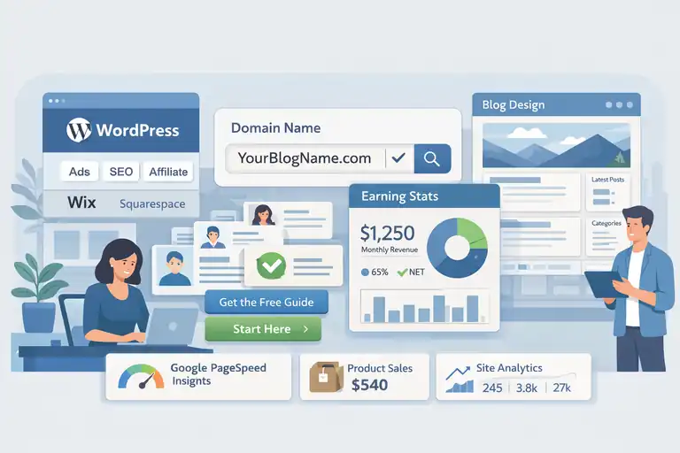 An informative illustration about Setting Up a Blog That’s Built to Earn