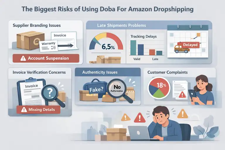 Is Doba Dropshipping Amazon Allowed or Risky? An informative illustration about The Biggest Risks Of Using Doba For Amazon Dropshipping