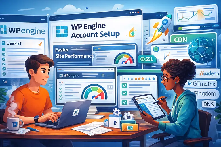 WP Engine Account Setup for Faster Site Performance An informative illustration about WP Engine Account Setup for Faster Site Performance