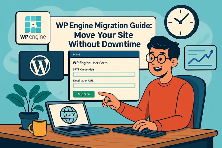 An informative illustration about WP Engine Migration Guide: Move Your Site Without Downtime