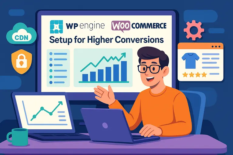 An informative illustration about WP Engine WooCommerce Setup for Higher Conversions