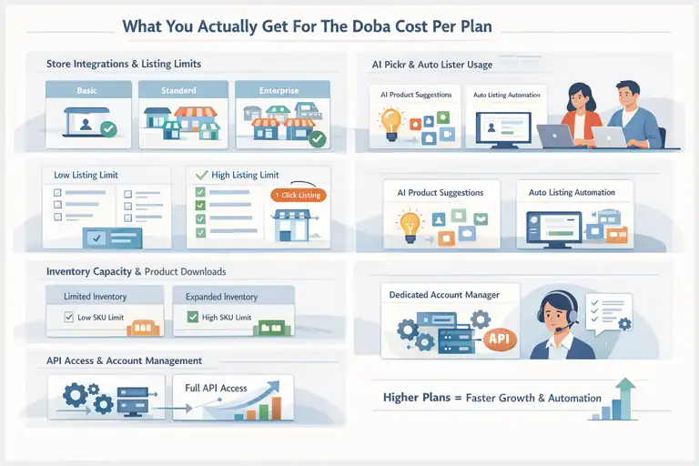 How Much Does Doba Cost and Is It Justified? An informative illustration about What You Actually Get For The Doba Cost Per Plan