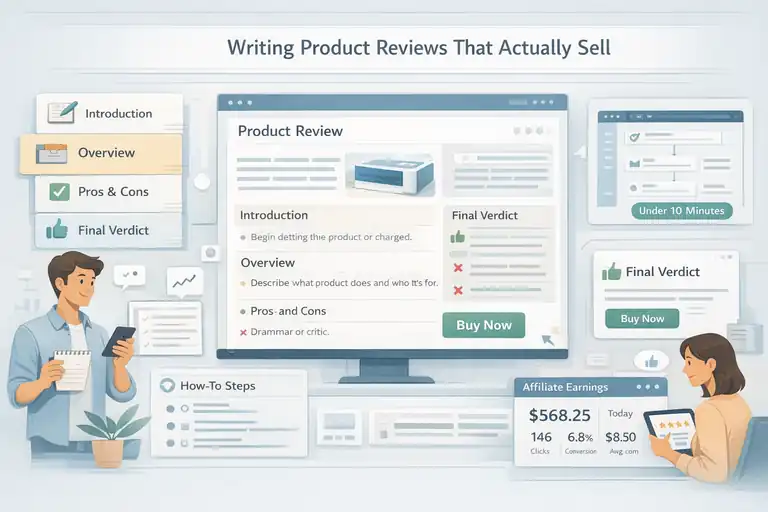 An informative illustration about Writing Product Reviews That Actually Sell